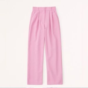 Abercrombie & Fitch | Pink Sloane Tailored Wide Leg Pant - 27 LONG